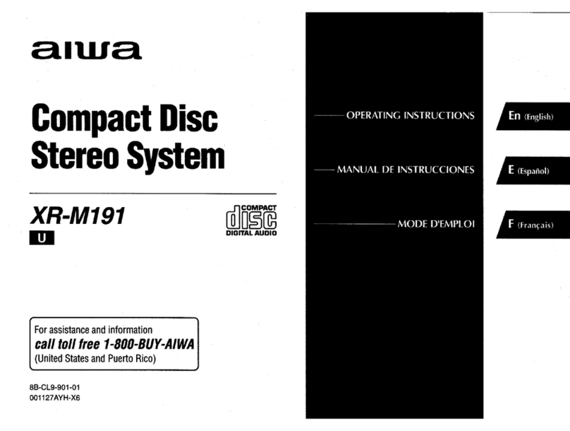Aiwa XR-M191 User manual
