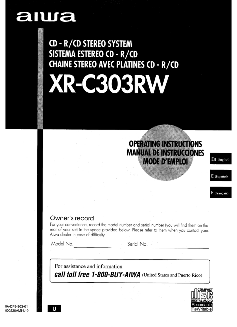 Aiwa XR-C303RW operating instructions