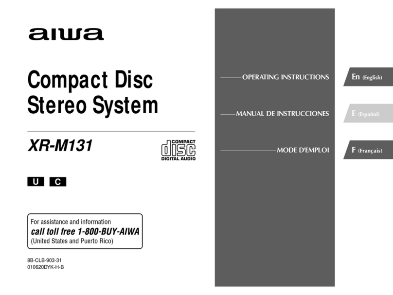 Aiwa XR-M131 User manual