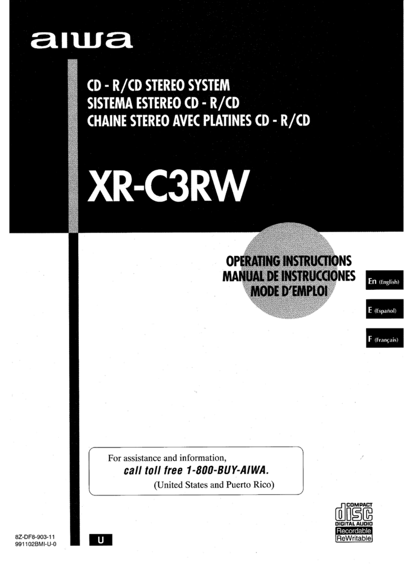 Aiwa XR-C3RW User manual