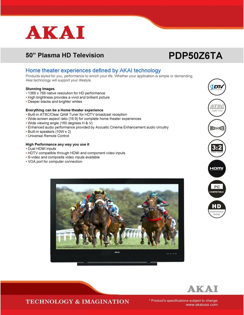 Akai PDP50Z6TA User manual