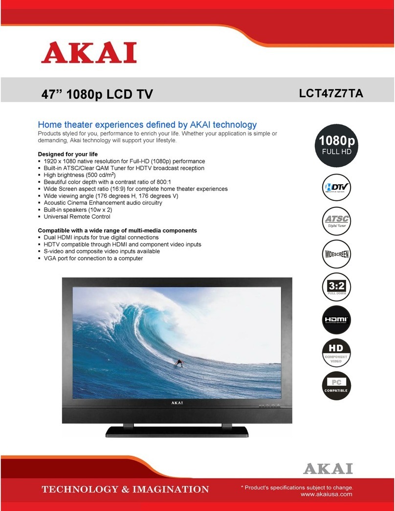 Akai LCT47Z7TA User manual Akai LCT47Z7TA User manual