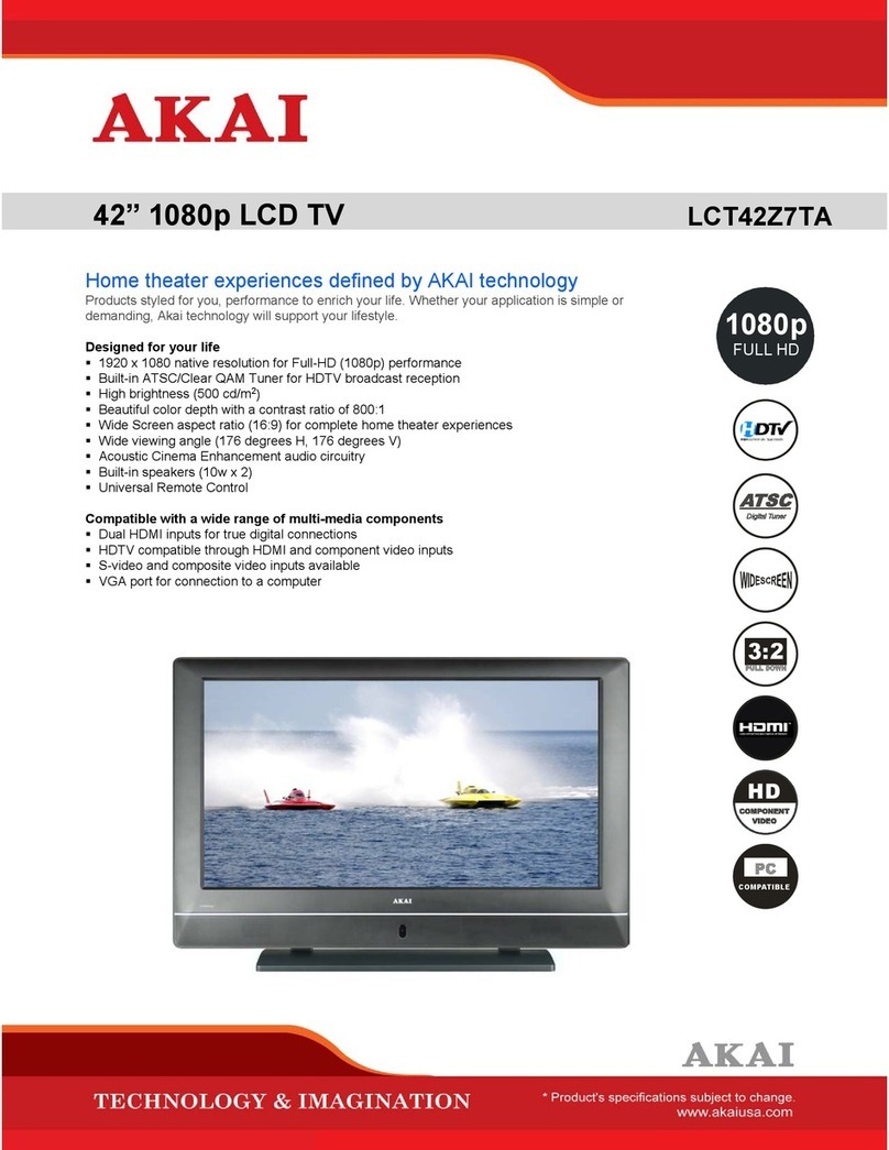 Akai LCT42Z7TA User manual
