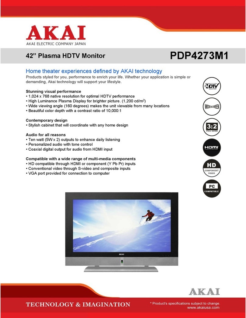 Akai PDP4273M1 User manual