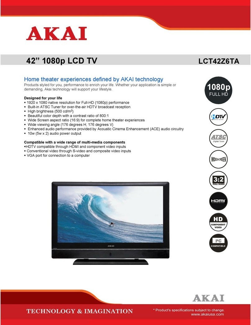Akai LCT42Z6TA User manual Akai LCT42Z6TA User manual