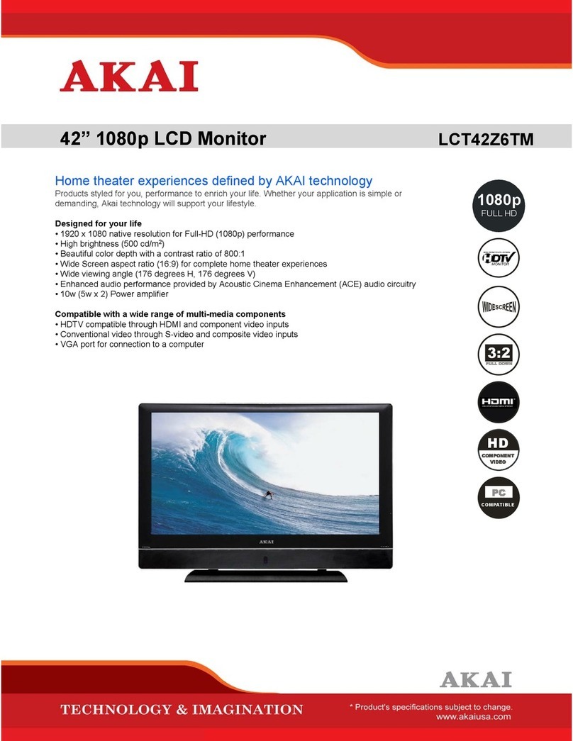 Akai LCT42Z6TM User manual