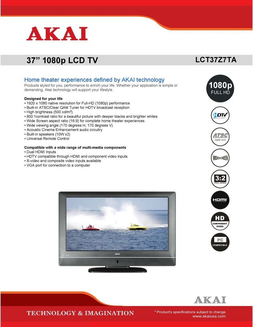 Akai LCT37Z7TA User manual