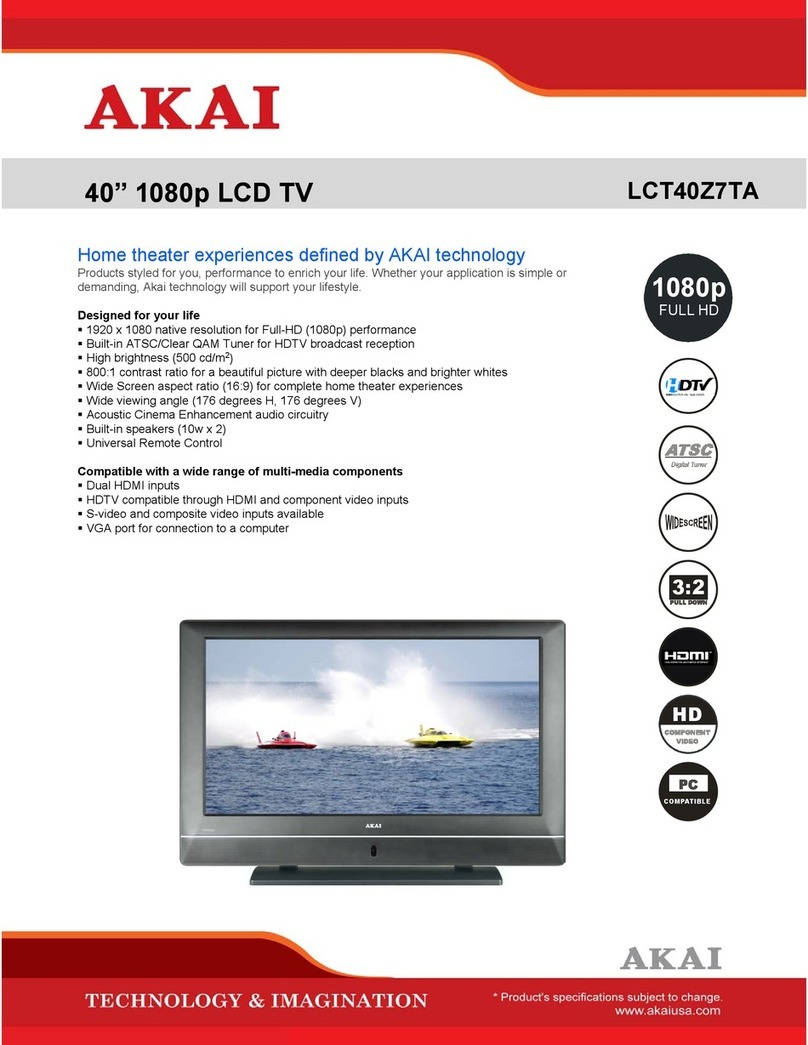 Akai LCT40Z7TA User manual