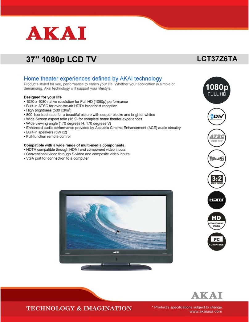 Akai LCT37Z6TA User manual