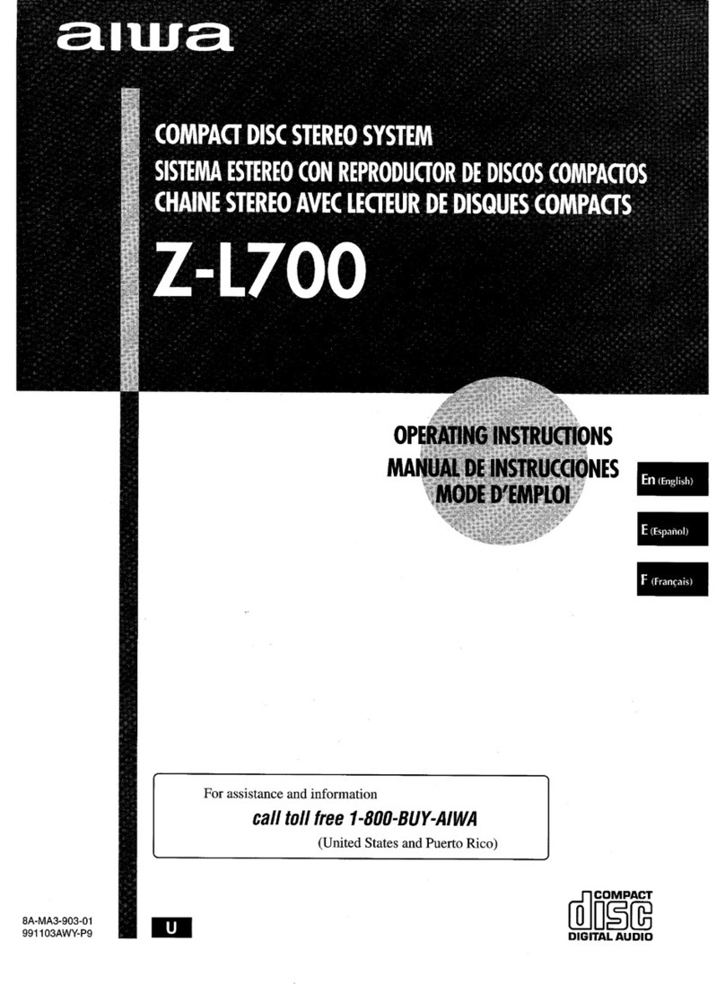 Aiwa Z-L700 operating instructions