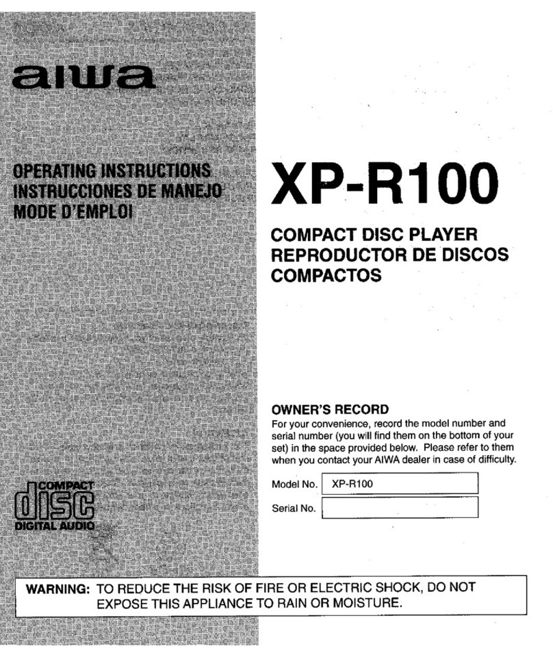 Aiwa XP-R100 User manual
