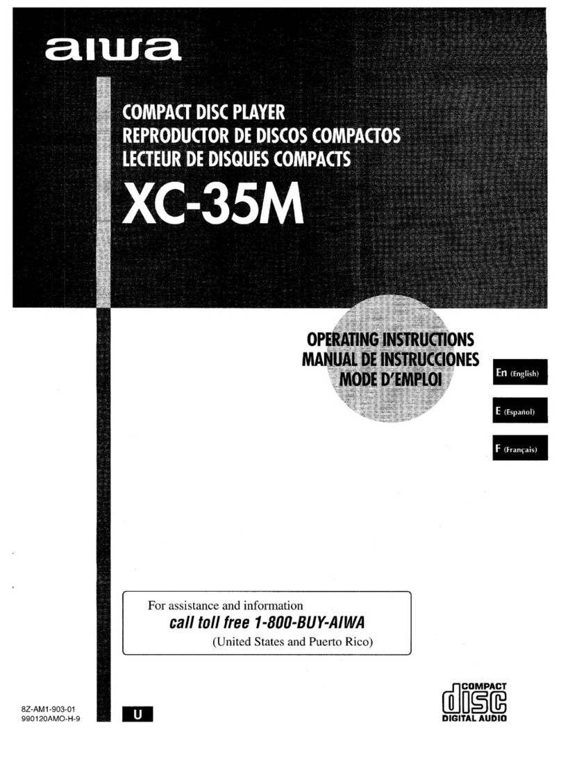 Aiwa XC-35 operating instructions