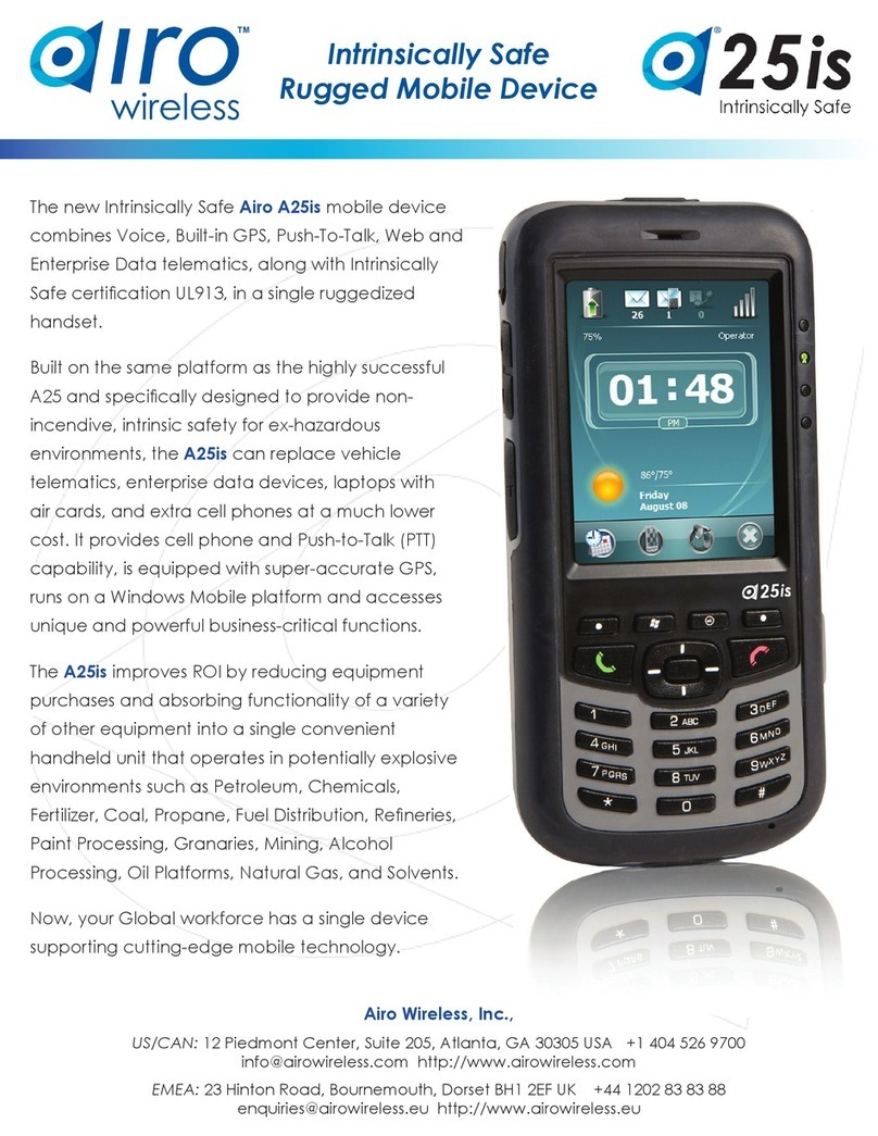 Airo A25is Specifications