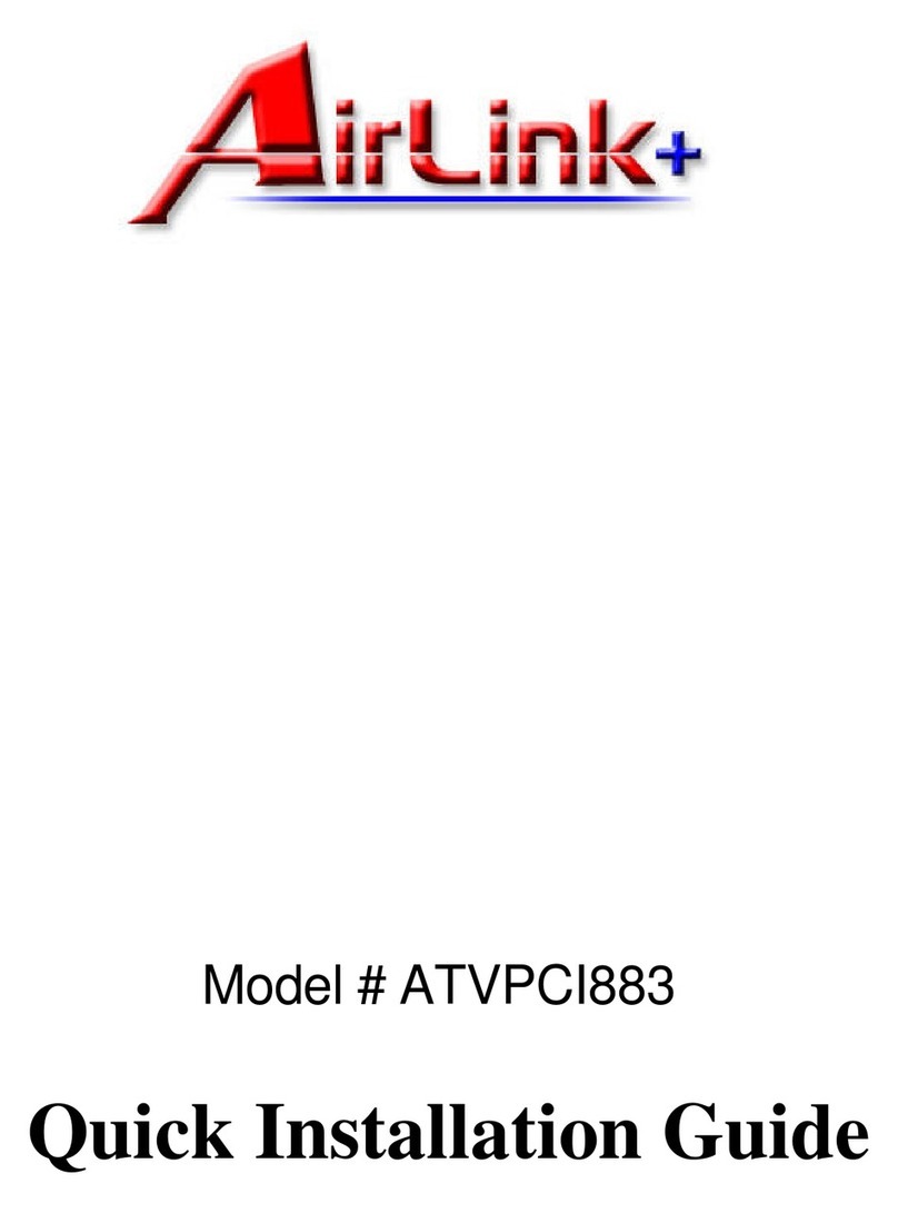Airlinkplus ATVPCI883 Quick installation guide