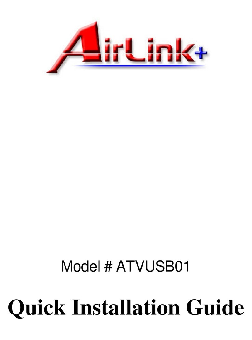 Airlinkplus ATVUSB01 Quick installation guide Airlinkplus ATVUSB01 Quick installation guide