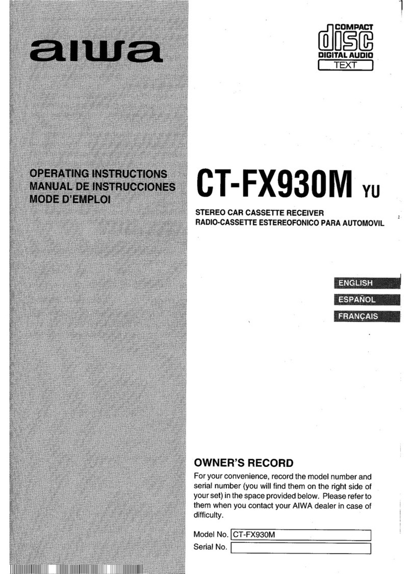 Aiwa CT-FX930M User manual