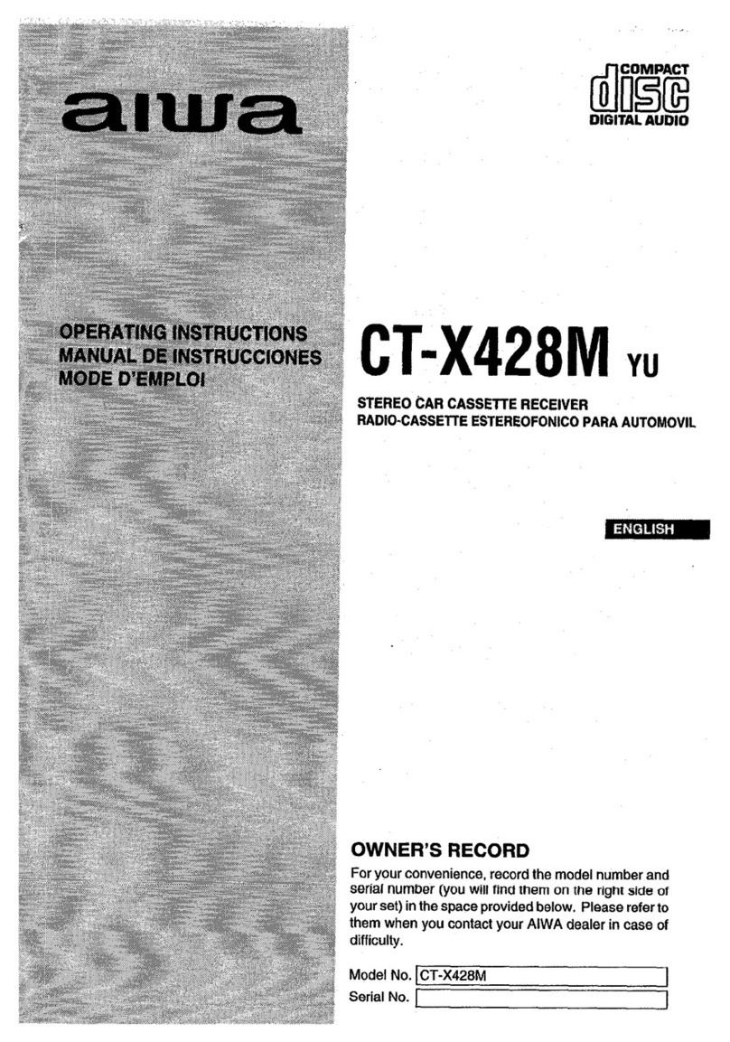 Aiwa CT-X428 User manual Aiwa CT-X428 User manual