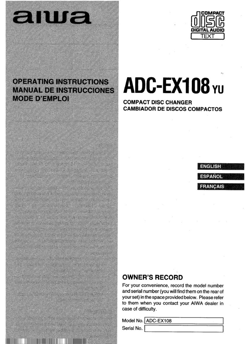 Aiwa ADC-EX108 User manual