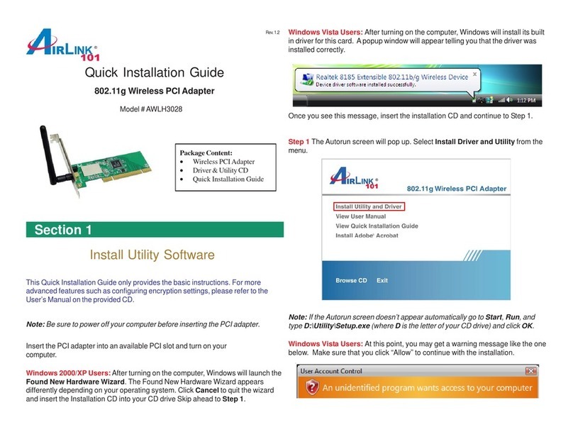 Airlink101 AWLH3028 User manual Airlink101 AWLH3028 User manual