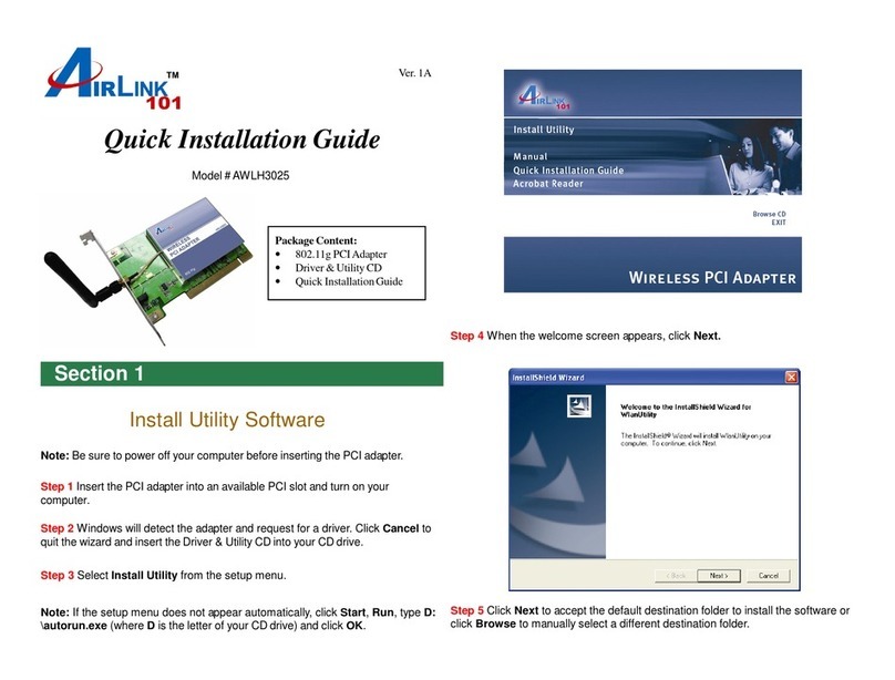 Airlink101 AWLH3025 User manual Airlink101 AWLH3025 User manual