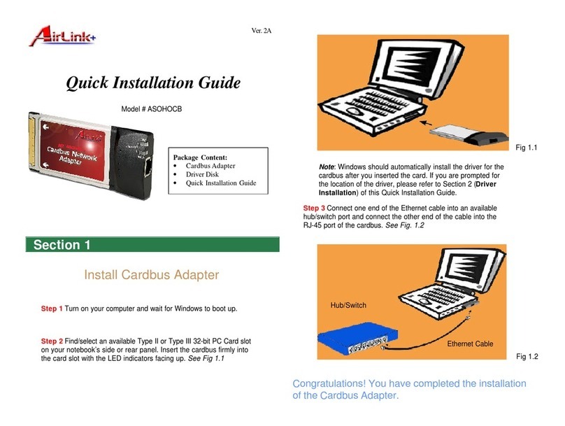 Airlinkplus ASOHOCB User manual Airlinkplus ASOHOCB User manual