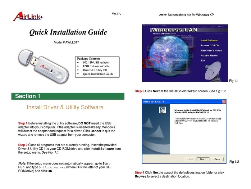 Airlinkplus AWLL017 Quick installation guide