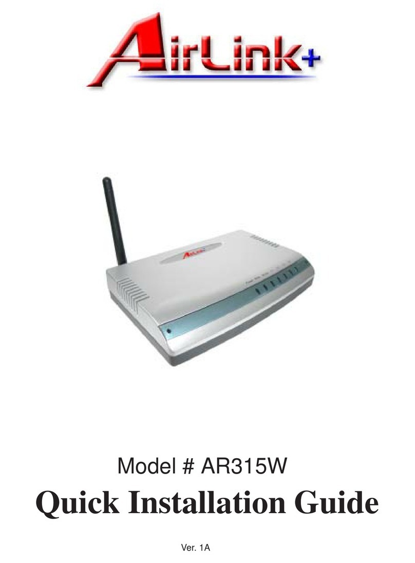 Airlinkplus AR315W User manual