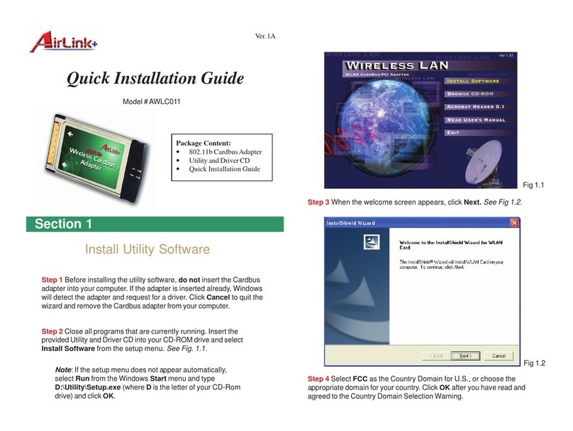 Airlinkplus AWLC011 Quick installation guide