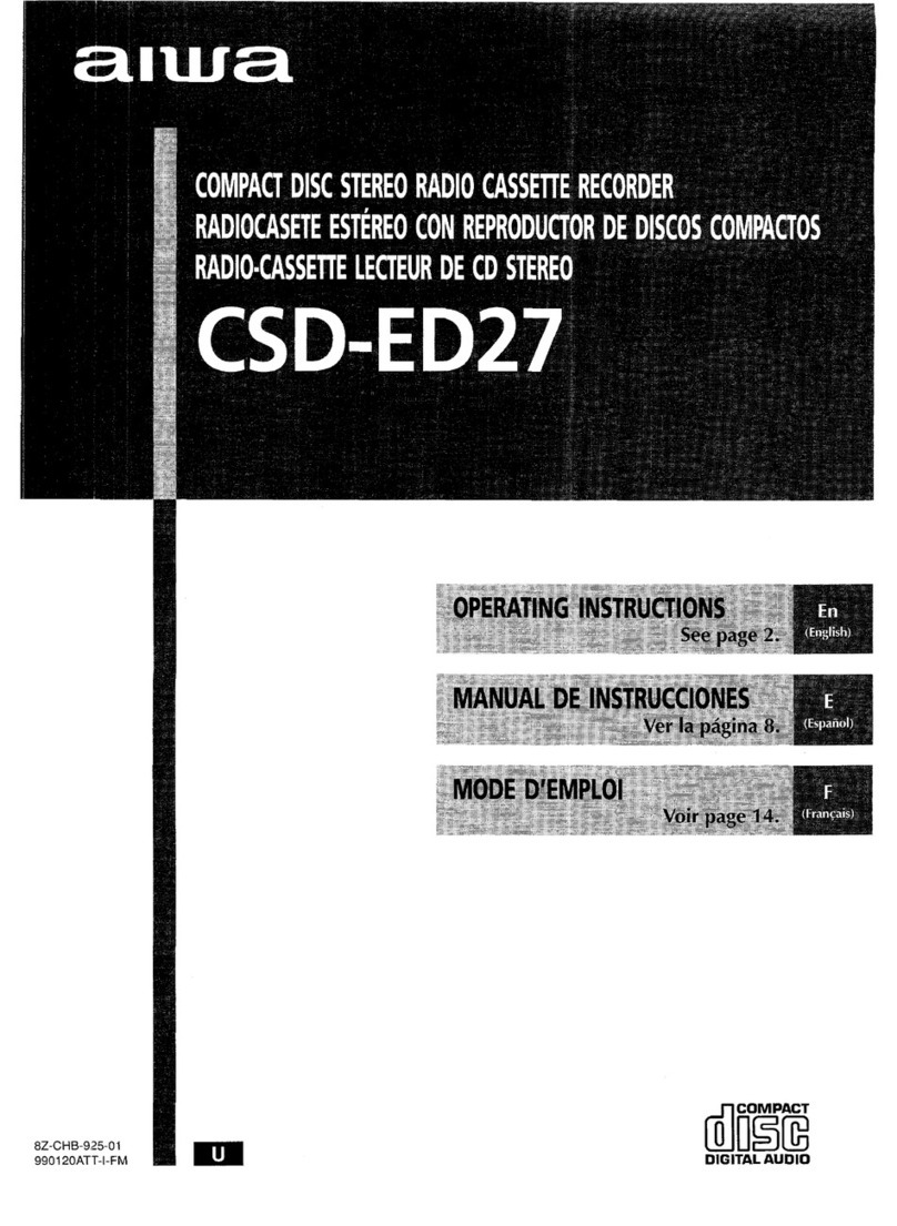 Aiwa CSD-ED27 User manual