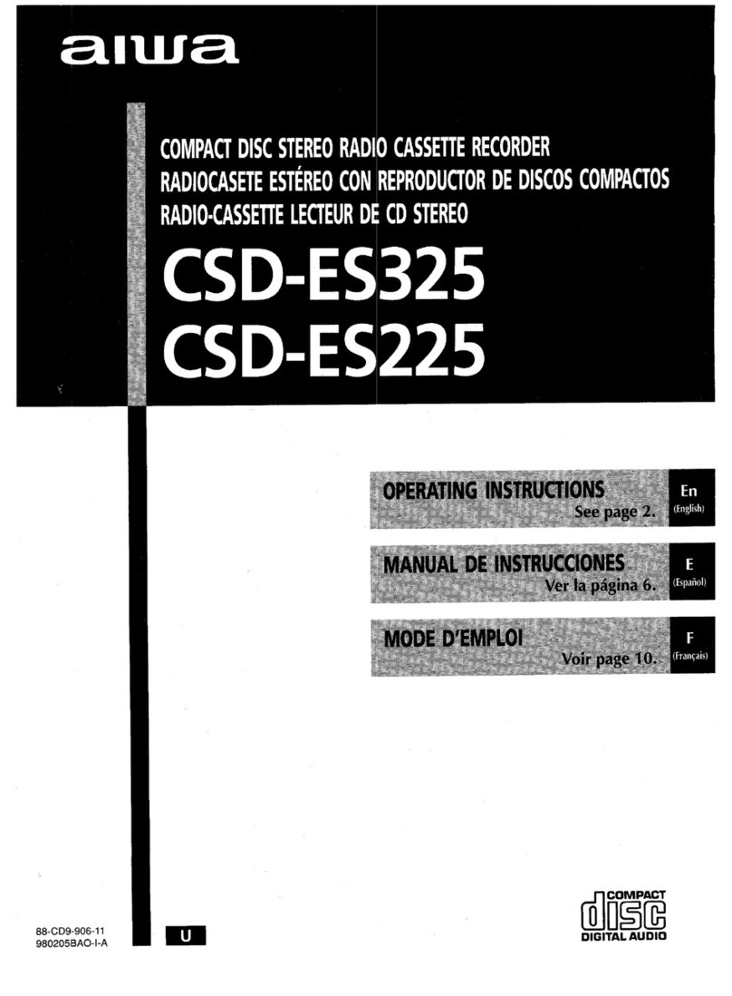 Aiwa CSD-ES225 User manual