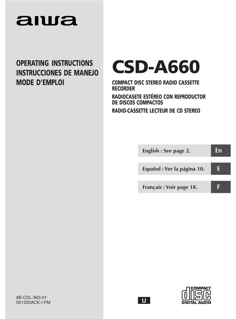 Aiwa CSD-A660 User manual