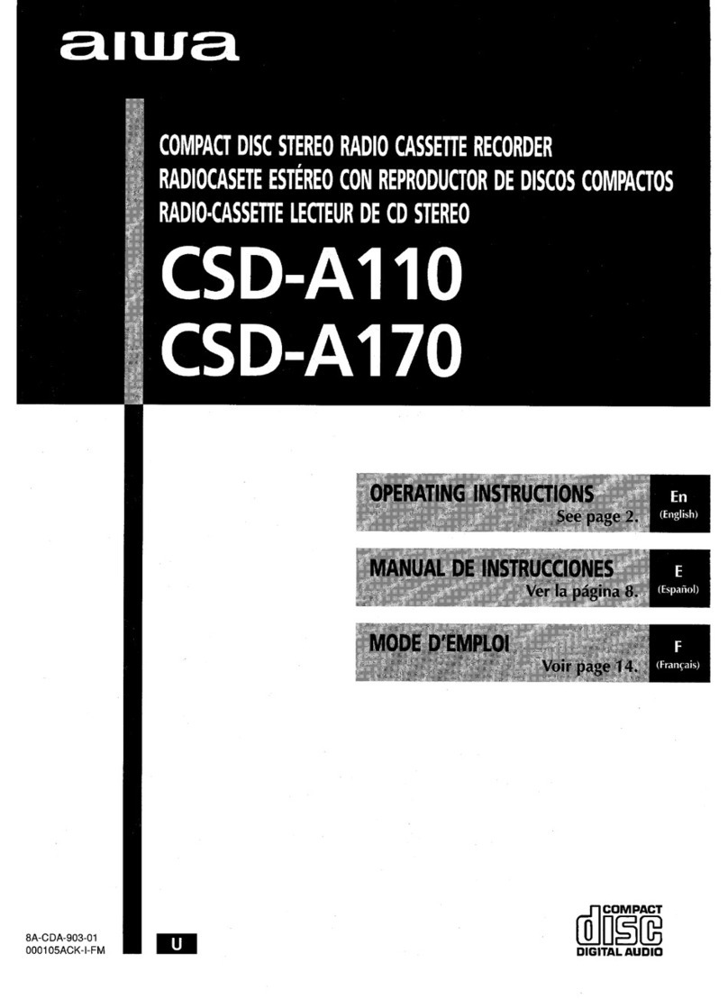 Aiwa CSD-A110 User manual