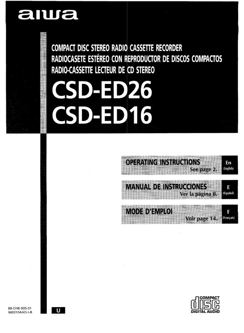 Aiwa CSD-ED16 operating instructions