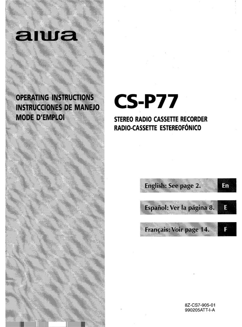 Aiwa CS-P77 operating instructions