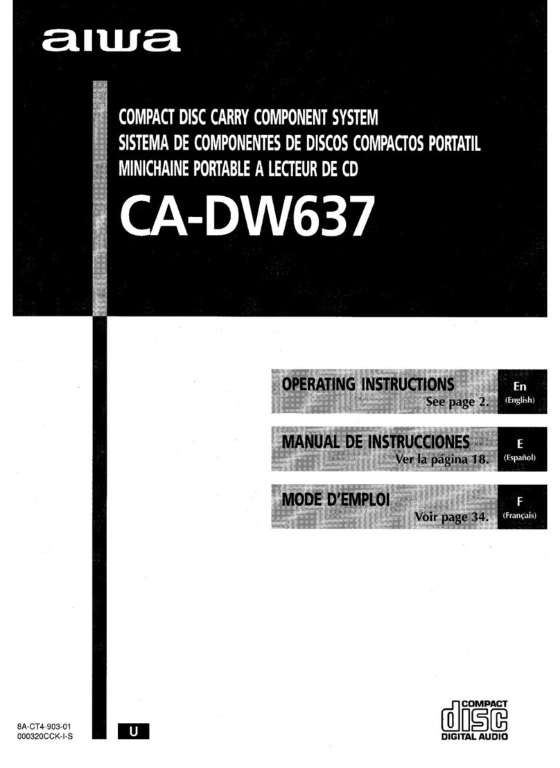 Aiwa CA-DW637 User manual