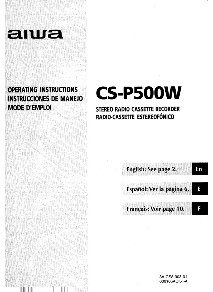 Aiwa CS-P500 User manual