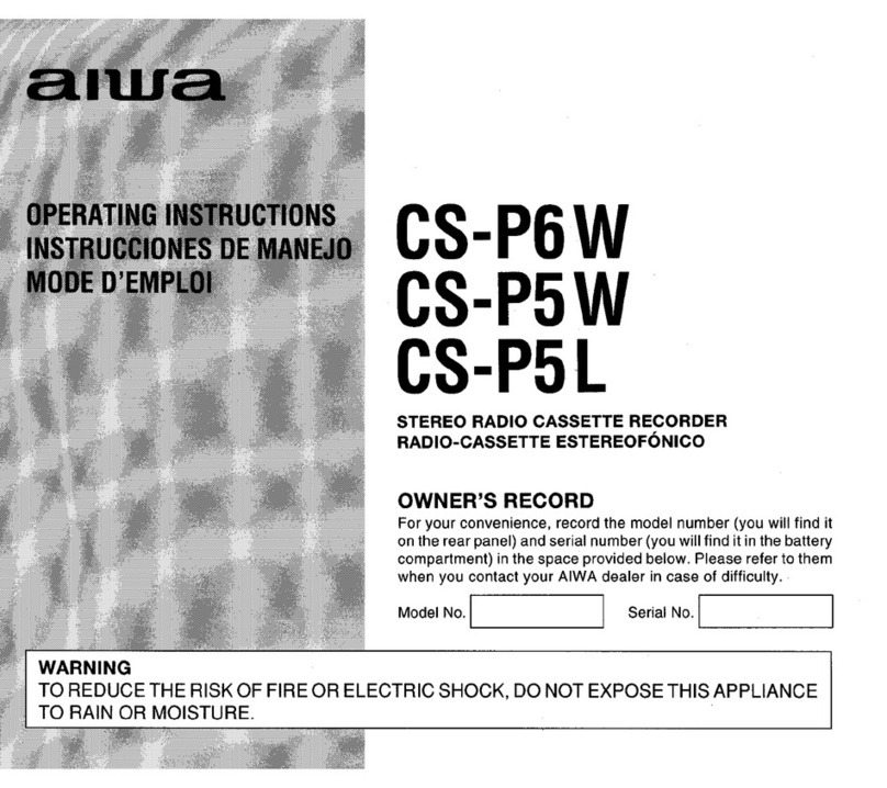 Aiwa CS-P5 User manual