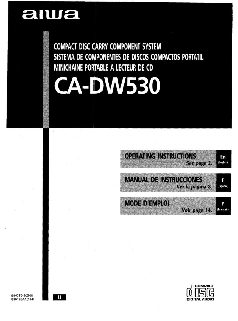 Aiwa CA-DW530 operating instructions