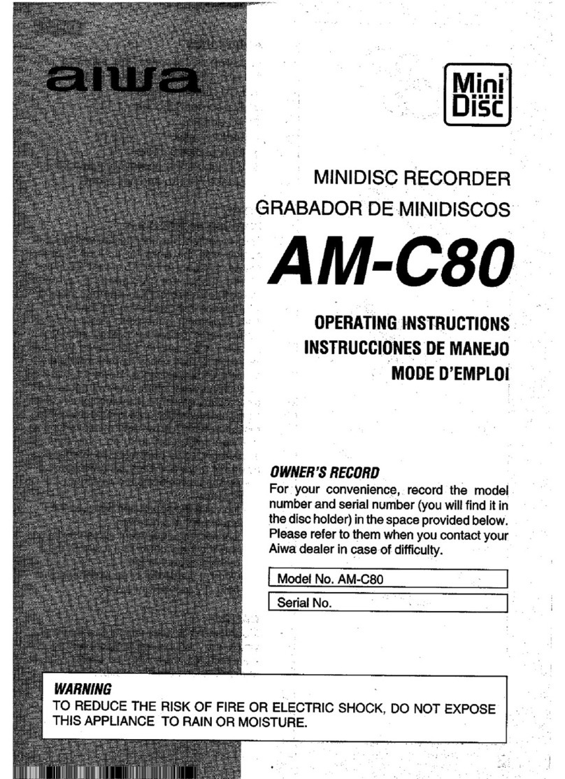 Aiwa AM-C80 User manual