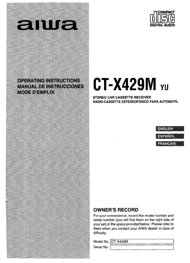 Aiwa CT-X429 User manual