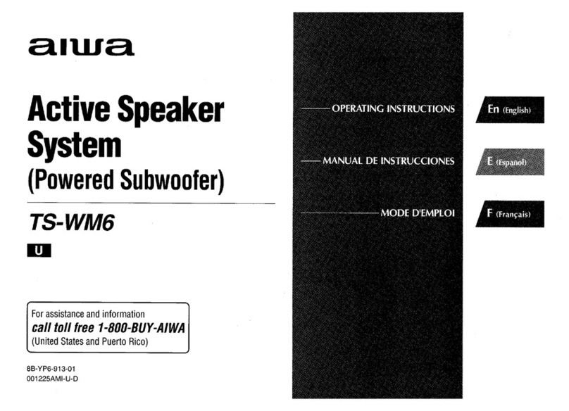 Aiwa TS-WM6 operating instructions