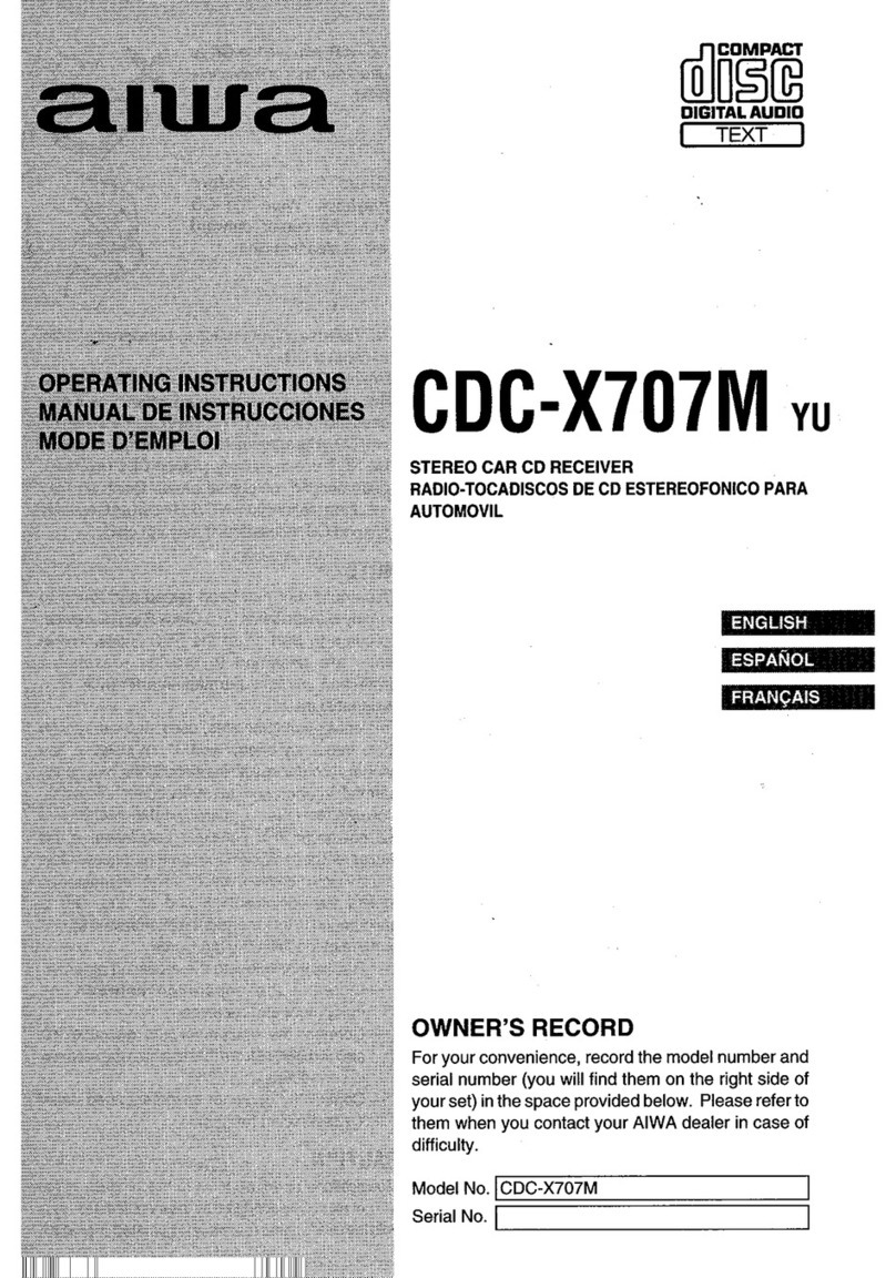 Aiwa CDC-X707M operating instructions