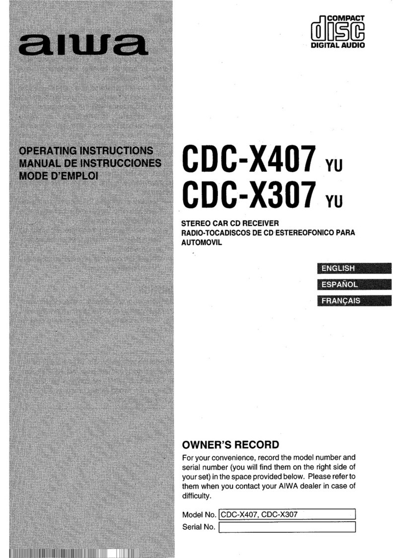 Aiwa CDC-X307 operating instructions