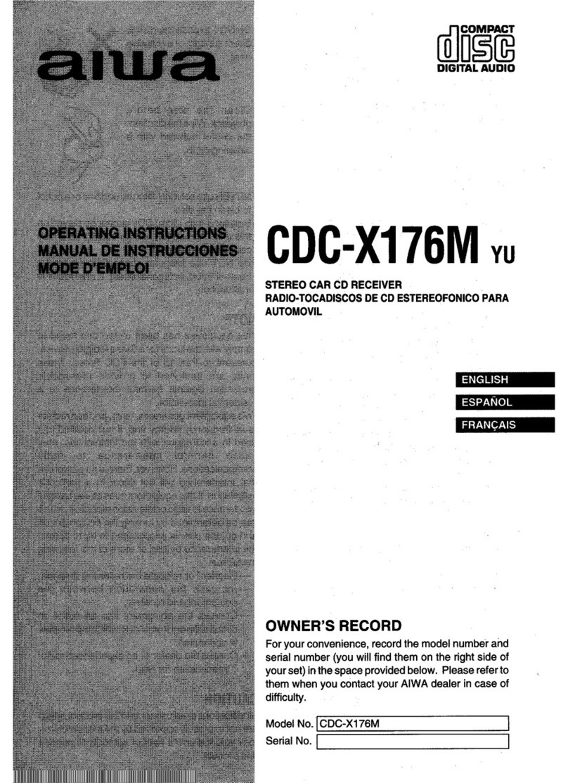 Aiwa CDC-X176 User manual