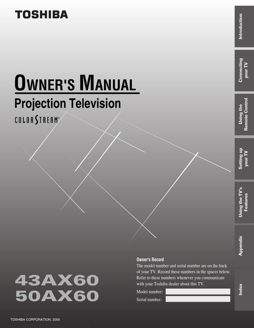 Toshiba 43AX60 owner's manual