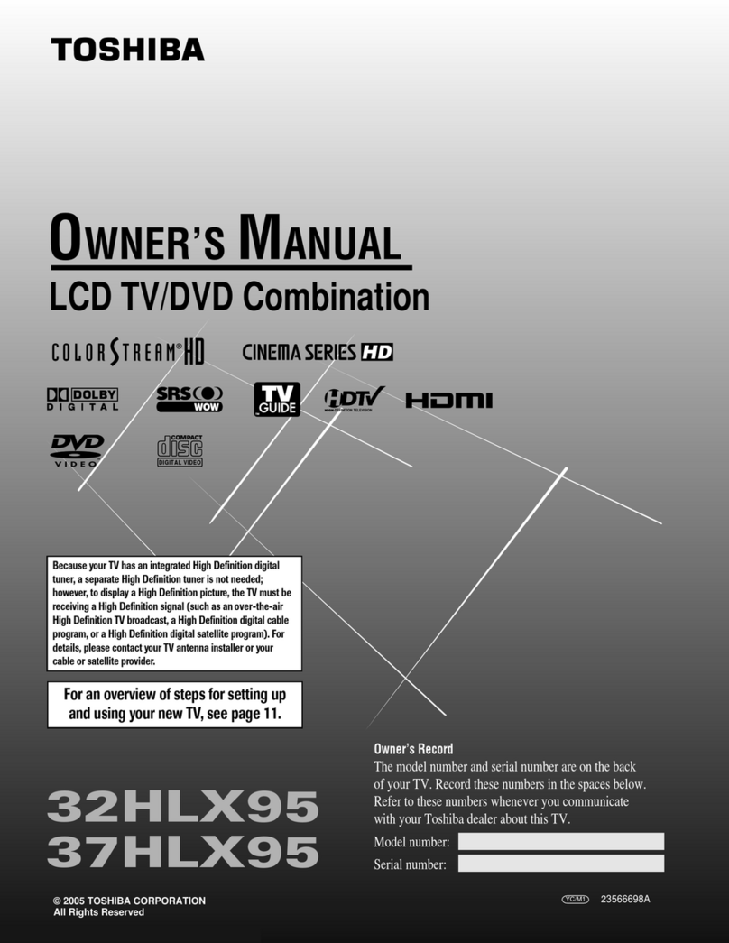 Toshiba 32HLX95 User manual