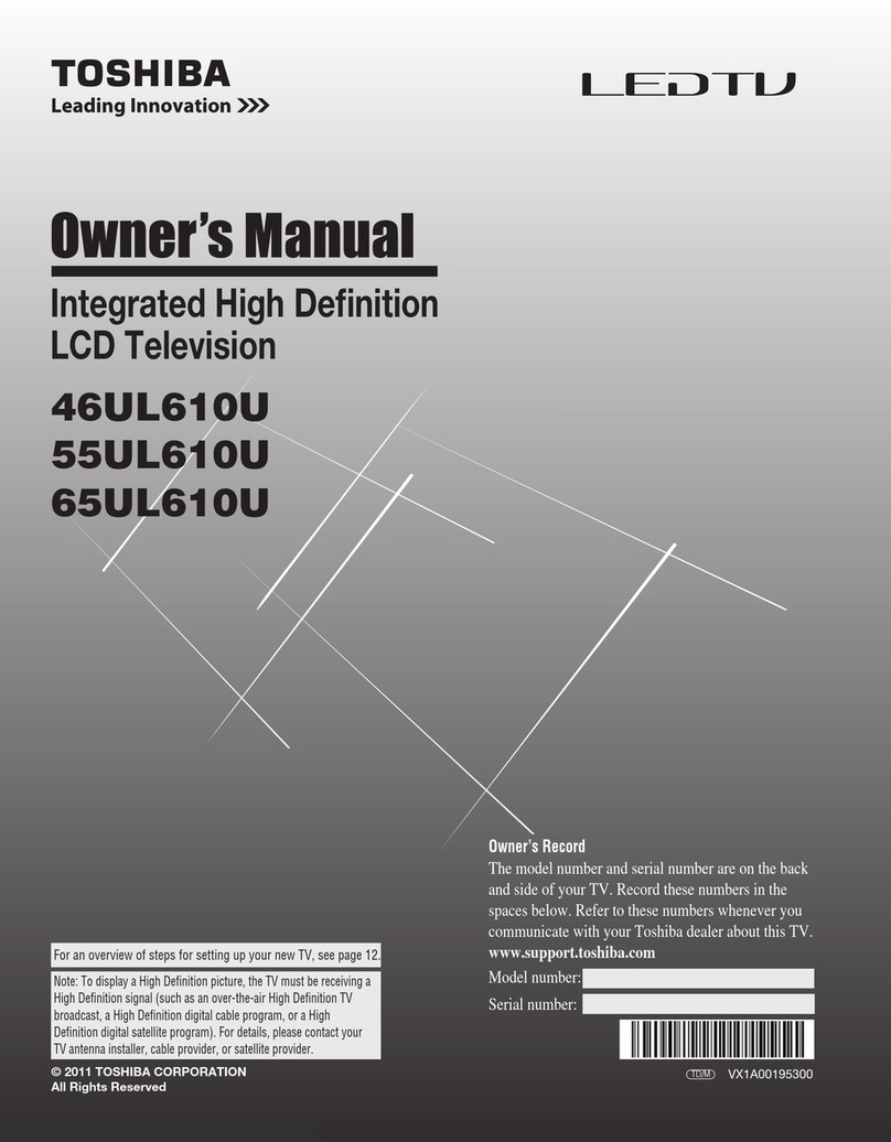 Toshiba Cinema 46UL610U User manual