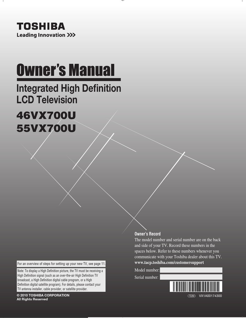 Toshiba Cinema 46VX700U User manual