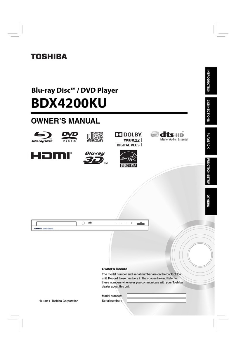 Toshiba BDX4200KU User manual