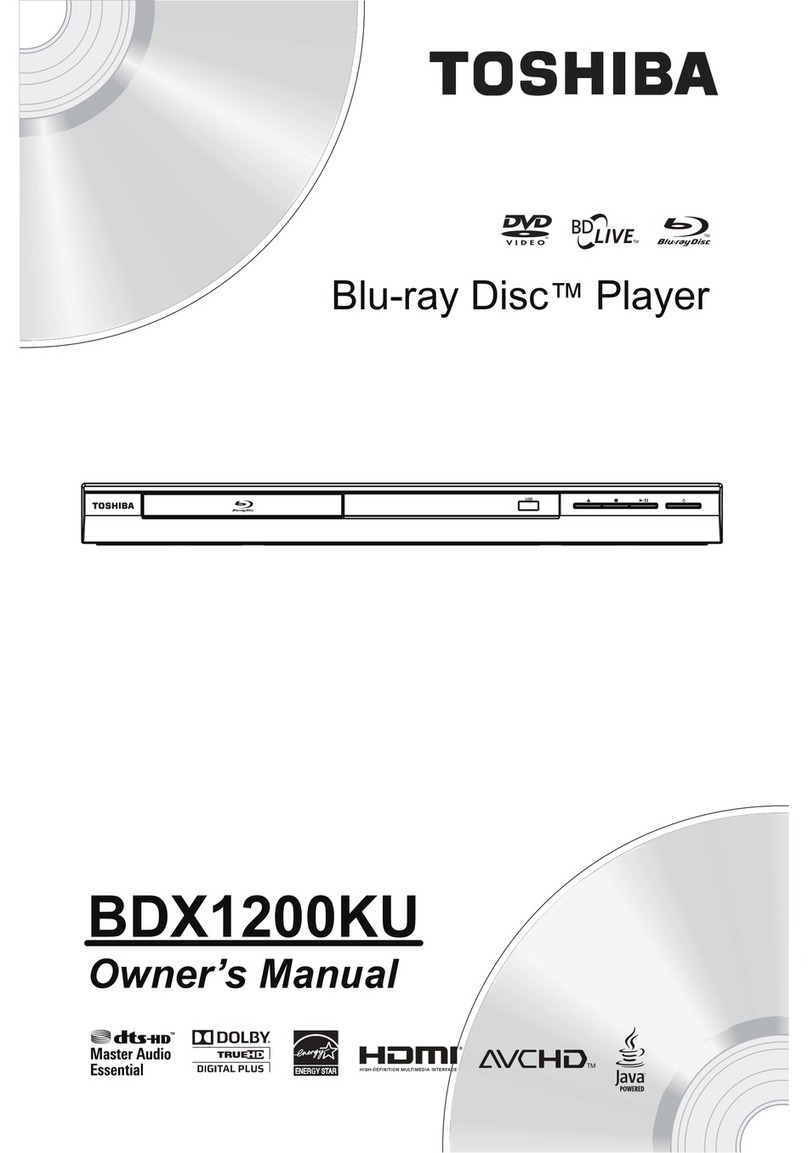 Toshiba BDX1200KU User manual